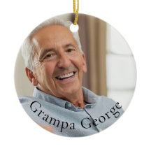 Grampa simple stylish keepsake photo