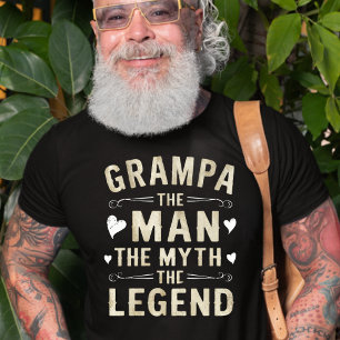 GRAMPA   The Man The Myth The Legend Father's Day T-Shirt