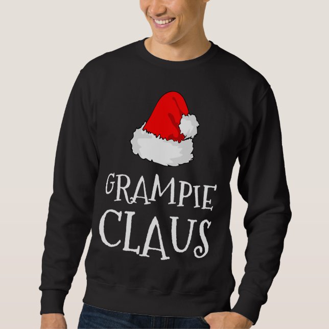 Grampie Claus Christmas Hat Family Group Matching  Sweatshirt (Front)