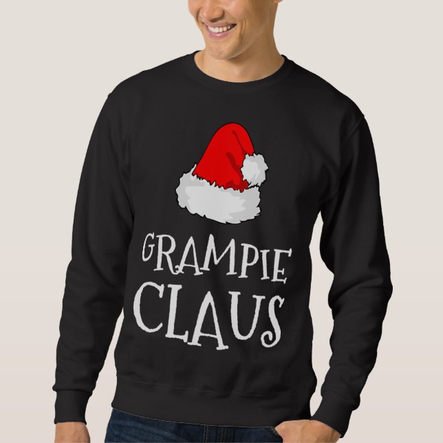 Grampie Claus Christmas Hat Family Matching Pajama Sweatshirt (Front)
