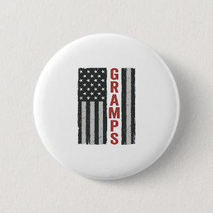 Gramps American Flag Vintage Patriotic Vector_1 6 Cm Round Badge