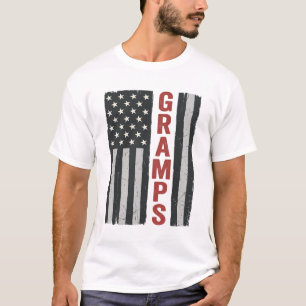 Gramps American Flag Vintage Patriotic Vector_1 T-Shirt