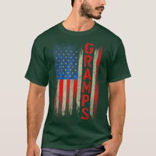 Gramps Gift America Flag Gift For Men Father's Day T-Shirt