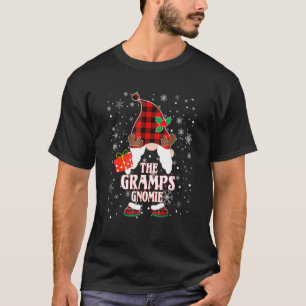 Gramps Gnome Buffalo Plaid Matching Family Christm T-Shirt
