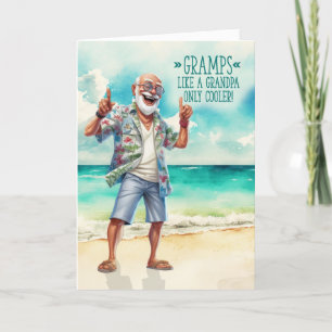 Gramps Grandparents Day Like Grandpa Only Cooler  Holiday Card