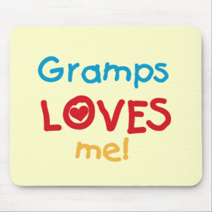 Gramps Loves Me T-shirts and Gifts Mouse Pad