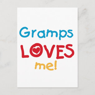 Gramps Loves Me T-shirts and Gifts Postcard