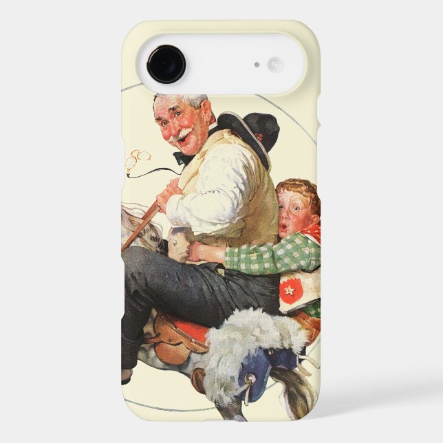 Gramps on Rocking Horse Case-Mate iPhone Case (Back)
