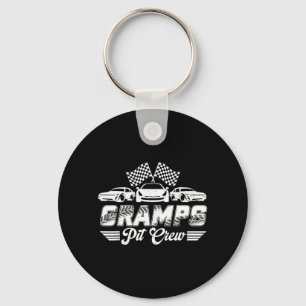 Gramps Pit Crew Birthday Party Race Car Lover Key Ring