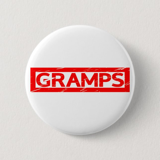 Gramps Stamp 6 Cm Round Badge (Front)
