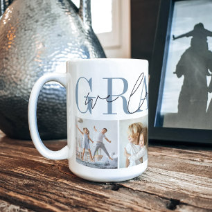 Gramps We Love You 4 Photo Collage Coffee Mug