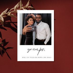 Gramps Will You Walk Me Down The Aisle Father  Postcard