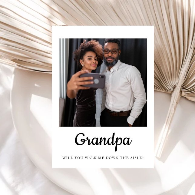 Gramps Will You Walk Me Down The Aisle Father  Postcard (Creator Uploaded)