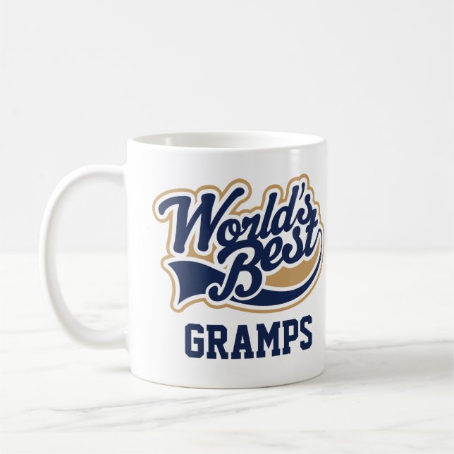 Gramps Worlds Best Grandfather Gift Coffee Mug (Left)