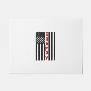 Grampy American Flag Patriotic Vintage Vector Desi Doormat