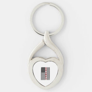 Grampy American Flag Patriotic Vintage Vector Desi Key Ring