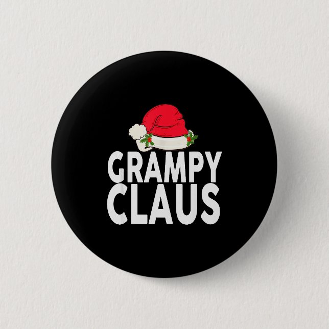 Grampy Claus Christmas Family Group Matching Pajam 6 Cm Round Badge (Front)