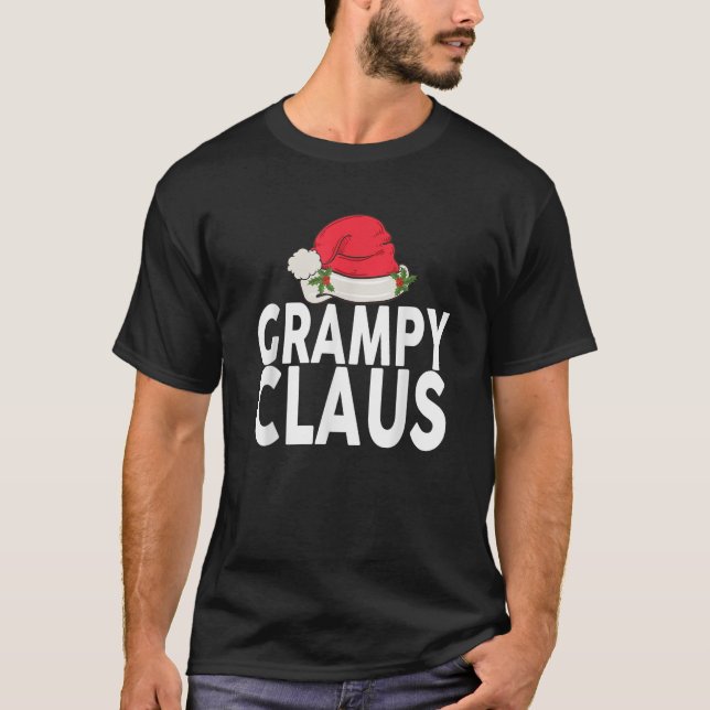 Grampy Claus Christmas Family Group Matching Pajam T-Shirt (Front)