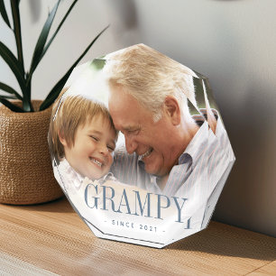 Grampy Grandpa Year Established Photo Block