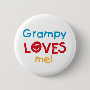 Grampy Loves Me T-shirts and Gifts 6 Cm Round Badge