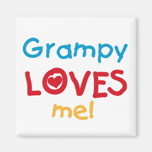 Grampy Loves Me T-shirts and Gifts Magnet