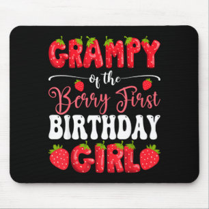 Grampy of Berry First Birthday Girl Strawberry 1st Mouse Pad