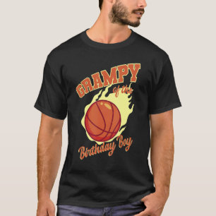Grampy Of The Birthday Boy Basketball Family Bday T-Shirt
