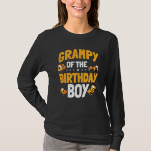 Grampy Of The Birthday Boy Construction Worker Bda T-Shirt