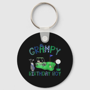 Grampy of The Birthday Boy Hole in One Golf Lover Key Ring