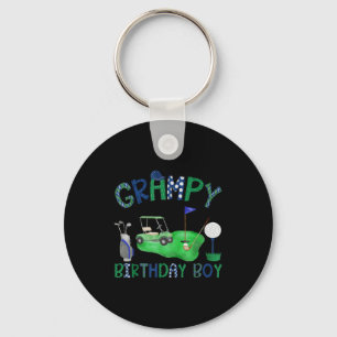 Grampy of the birthday boy hole in one golf lover key ring
