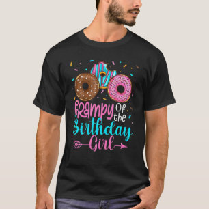 Grampy Of The Birthday Girl Doughnut Party Family  T-Shirt