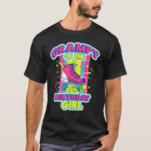 Grampy Of The Birthday Girl Roller Skates Bday Ska T-Shirt