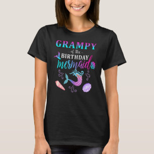 Grampy Of The Birthday Mermaid Matching Family Par T-Shirt