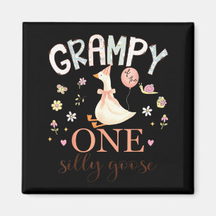Grampy of The One Silly Goose 1st Birthday Girl Magnet