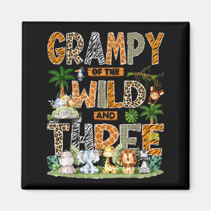 Grampy Of The Wild & Three Zoo 3rd Birthday Sa Magnet