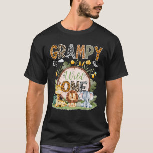 Grampy Of The Wild One 1St Bday Safari Jungle Anim T-Shirt