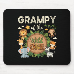 Grampy of The Wild One Safari First Birthday Mouse Pad
