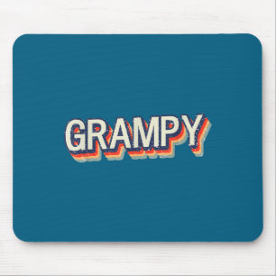 Grampy Retro Vintage Clic Style Grandpa Mouse Pad