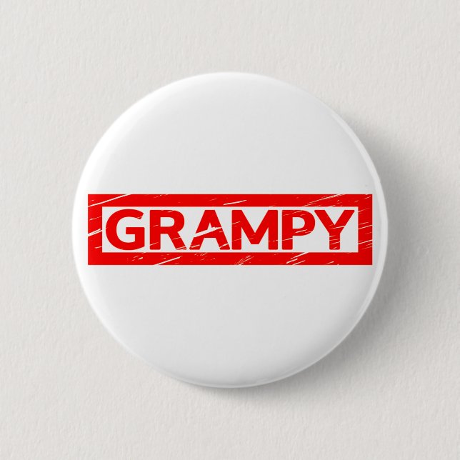 Grampy Stamp 6 Cm Round Badge (Front)