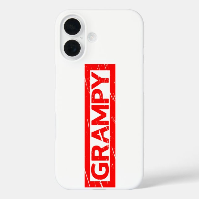 Grampy Stamp Case-Mate iPhone Case (Back)