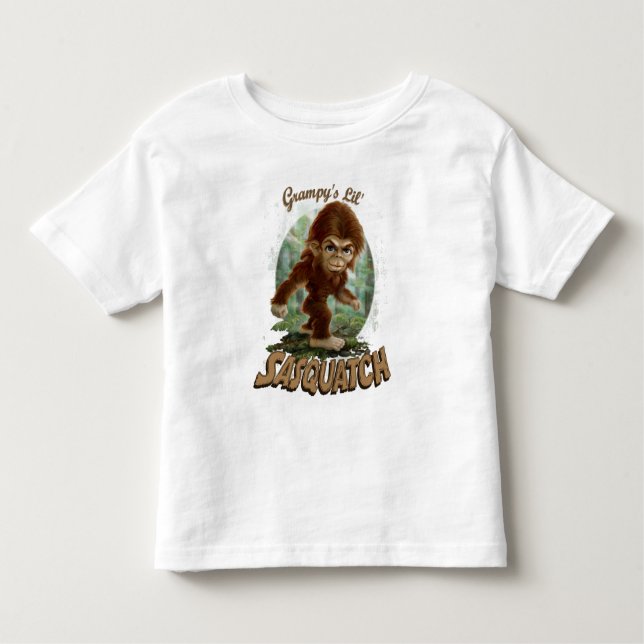 Grampy's Little Sasquatch Toddler T-Shirt (Front)
