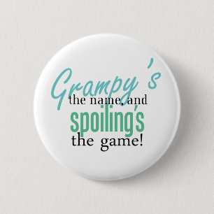 Grampy's the Name 6 Cm Round Badge