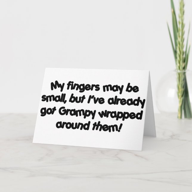 Grampy's Wrapped Card (Front)