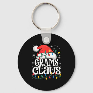 Grams Claus Funny Xmas Christmas Grandma Holiday S Key Ring