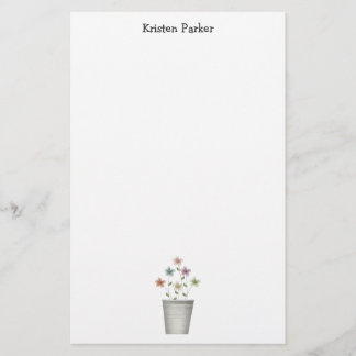 Gram's Garden · Flowers in Bucket Stationery