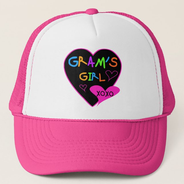 Gram's Girl Custom T-Shirts, Mugs, Buttons, Cases Trucker Hat (Front)