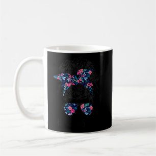 Grams Life Messy Hair Bun Flower Women Mother's Da Coffee Mug
