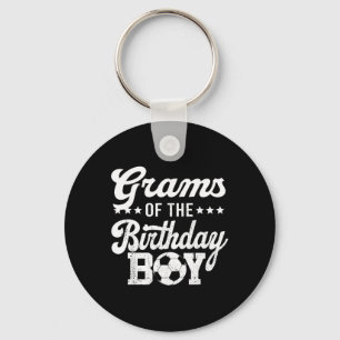 Grams Of The Birthday Boy Soccer 1st Bday Key Ring
