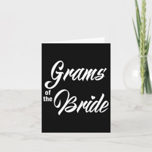 Grams Of The Bride Wedding Party Matching Bridal P Card