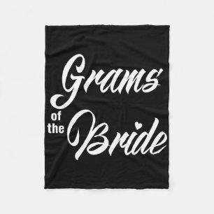 Grams Of The Bride Wedding Party Matching Bridal P Fleece Blanket